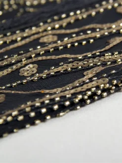 Women‘s Halloween Dress Party Dress Fringe Dress Sequin Dress Midi Dress Green Black Gold Short Sleeve Striped Sequins Spring Fall Crew Neck 1920s Party 2023 Style M L XL XXL 3XL -Party Prom Dresses Sales Store qpldqg1660818766965