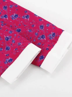 Women's Work Dress Casual Dress Shift Dress Fashion Winter Dress Daily Midi Dress Lace Up Patchwork Shirt Collar Long Sleeve Floral Color Block Regular Fit Pink Red Fall Winter S M L -Party Prom Dresses Sales Store qvqhbb1695645266247