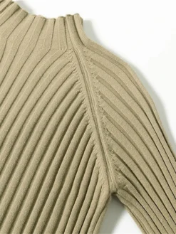 Women's Sweater Dress Jumper Dress Winter Dress Midi Dress Warm Plain Outdoor Daily Vacation Going Out Turtleneck Long Sleeve 2023 Loose Fit Black Brown Khaki One Size -Party Prom Dresses Sales Store qzhoah1697711604920