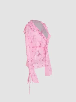 Women's Two Piece Dress Set Casual Dress Skirt Set Outdoor Daily Fashion Streetwear Print Long Dress Maxi Dress V Neck Long Sleeve Floral Slim Pink Green Fall S M L -Party Prom Dresses Sales Store redaqa1693278426738