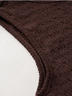 Women's Party Dress Cocktail Dress Wedding Guest Dress Long Dress Maxi Dress Blue Brown Khaki Sleeveless Pure Color Ruched Fall Autumn Crew Neck Fashion Wedding Guest Birthday Vacation 2023 S M L XL -Party Prom Dresses Sales Store rjnimf1695374699928