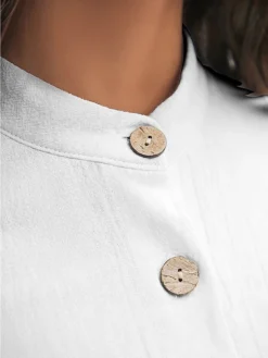 Women's Shirt Dress Casual Dress Cotton Linen Dress Midi Dress Polyester Fashion Casual Daily Outdoor Daily Vacation Shirt Collar Button Print Long Sleeve Spring Fall Winter 2023 Loose Fit White -Party Prom Dresses Sales Store rkyprb1697189419786