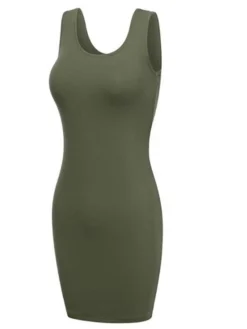 Women's Bodycon Sheath Dress Short Mini Dress White Black Blue Yellow Wine Army Green Orange Red Sleeveless Pure Color Knit Spring Summer Crew Neck Party Personalized Sexy Party 2022 S M L XL -Party Prom Dresses Sales Store rmdxdu1646987290190