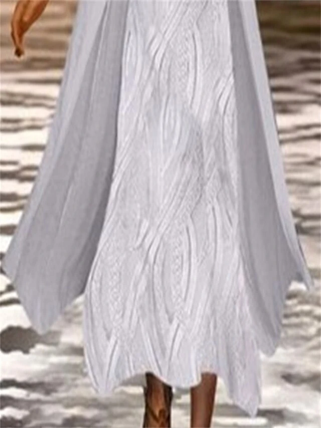 Women's Casual Dress Two Piece Dress Shift Dress Long Dress Maxi Dress Grey Long Sleeve Pure Color Fake Two Piece Summer Spring Crew Neck Fashion Vacation 2023 S M L XL 2XL 2 Women's Casual Dress Two Piece Dress Shift Dress Long Dress Maxi Dress Grey Long Sleeve Pure Color Fake Two Piece Summer Spring Crew Neck Fashion Vacation 2023 S M L XL 2XL - Image 2