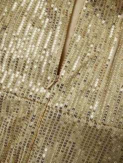 Women's Party Dress Sequin Dress Cocktail Dress Long Dress Maxi Dress Gold Sleeveless Pure Color Sequins Summer Spring Fall Halter Neck Fashion Party Birthday Wedding Guest Slim 2023 S M L XL -Party Prom Dresses Sales Store rsduvp1677574434385