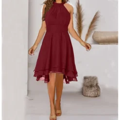 Women‘s Wedding Guest Dress Party Dress Knee Length Dress Navy Wine Red Green Black Blue Purple Sleeveless Pure Color Cold Shoulder Spring Summer Halter Neck Elegant Classic 2023 S M L XL XXL XXXL 20 Women‘s Wedding Guest Dress Party Dress Knee Length Dress Navy Wine Red Green Black Blue Purple Sleeveless Pure Color Cold Shoulder Spring Summer Halter Neck Elegant Classic 2023 S M L XL XXL XXXL -Party Prom Dresses Sales Store rtggum1630665487541