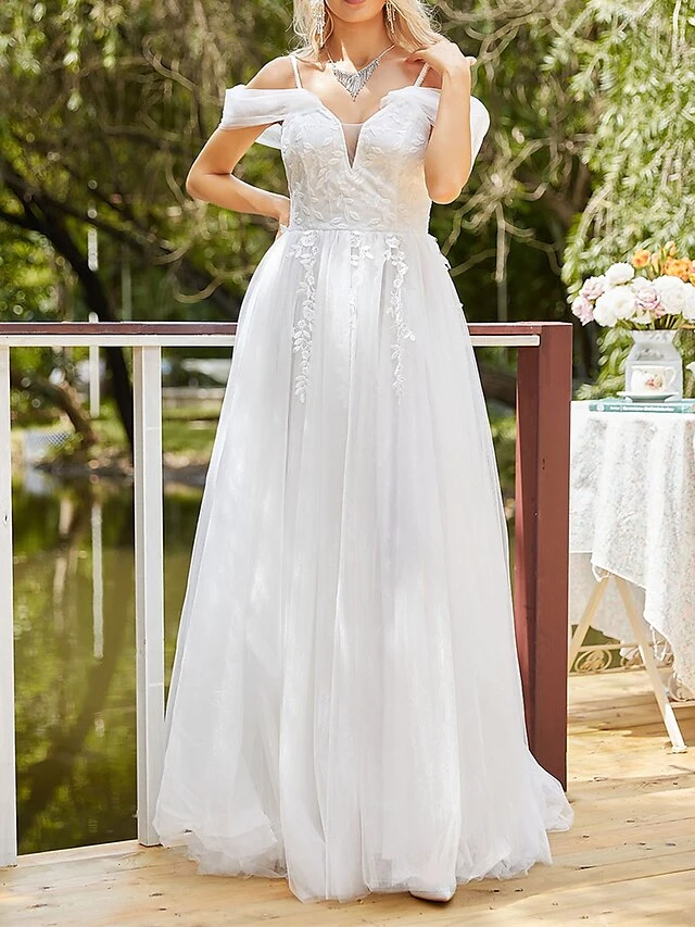 Women's Party Dress Wedding Guest Dress Swing Dress Long Dress Maxi Dress White Short Sleeve Pure Color Lace Spring Fall Winter V Neck Fashion Birthday Evening Party Vacation 2023 S M L XL XXL 7 Women's Party Dress Wedding Guest Dress Swing Dress Long Dress Maxi Dress White Short Sleeve Pure Color Lace Spring Fall Winter V Neck Fashion Birthday Evening Party Vacation 2023 S M L XL XXL - Image 7