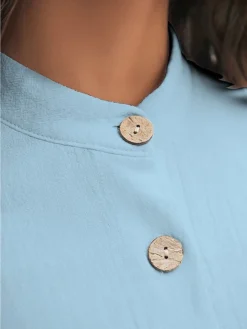 Women's Shirt Dress Casual Dress Cotton Linen Dress Midi Dress Polyester Fashion Casual Daily Outdoor Daily Vacation Shirt Collar Button Print Long Sleeve Spring Fall Winter 2023 Loose Fit White -Party Prom Dresses Sales Store sageks1697189428014