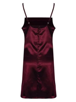 Women‘s Party Dress Satin Dress Sheath Dress Cocktail Party Club Mini Dress Party Hot Spaghetti Strap Sleeveless Backless 2023 Regular Fit Black Champagne Wine Pure Color S M L XL 2XL -Party Prom Dresses Sales Store sbgpky1672828173549