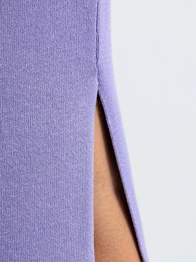 Women's Two Piece Dress Set Casual Dress Skirt Set Outdoor Daily Fashion Streetwear Split Ribbed Midi Dress Turtleneck Long Sleeve Plain Loose Fit Black Light Green Blue Fall One-Size 11 Women's Two Piece Dress Set Casual Dress Skirt Set Outdoor Daily Fashion Streetwear Split Ribbed Midi Dress Turtleneck Long Sleeve Plain Loose Fit Black Light Green Blue Fall One-Size - Image 11