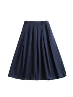 Women's Two Piece Dress Set Casual Dress Skirt Set Daily Going Out Fashion Streetwear Ribbed Print Midi Dress Crew Neck Short Sleeve Stripe Slim Blue Fall S M L XL XXL -Party Prom Dresses Sales Store skizmh1693278120797