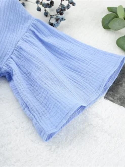 Women's Casual Dress Cotton Dress Swing Dress Mini Dress Cotton Fashion Modern Outdoor Daily Holiday V Neck Lace Up Ruched 3/4 Length Sleeve Fall Winter Autumn 2023 Loose Fit Light Green Blue Purple 34 Women's Casual Dress Cotton Dress Swing Dress Mini Dress Cotton Fashion Modern Outdoor Daily Holiday V Neck Lace Up Ruched 3/4 Length Sleeve Fall Winter Autumn 2023 Loose Fit Light Green Blue Purple -Party Prom Dresses Sales Store smhdpe1692961110339