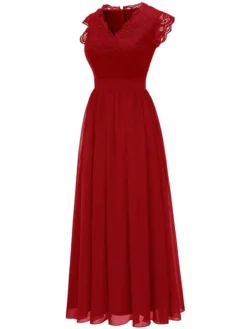 Women‘s Party Dress Homecoming Dress Wedding Guest Dress Corset Dress Lace Dress Long Dress Maxi Dress Black Pink Khaki Sleeveless Pure Color Lace Spring Summer V Neck Modern 2023 XS S M L XL XXL 3XL -Party Prom Dresses Sales Store srlwcl1652150957410