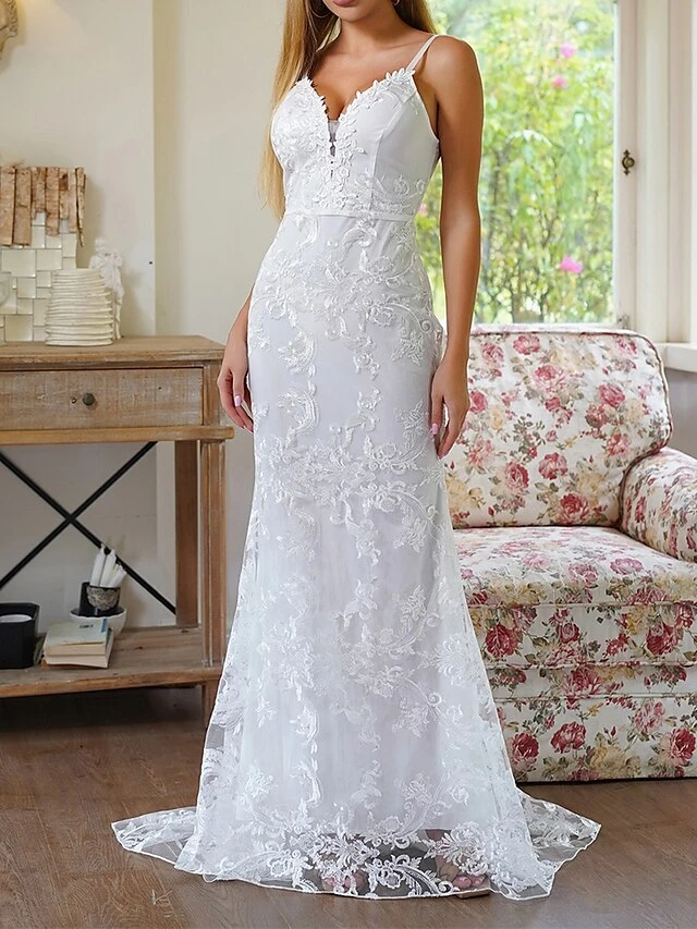 Women's Prom Dress Party Dress Lace Dress Long Dress Maxi Dress White Sleeveless Pure Color Lace Spring Fall Winter Spaghetti Strap Fashion Birthday Evening Party Wedding Guest 2023 S M L XL 5 Women's Prom Dress Party Dress Lace Dress Long Dress Maxi Dress White Sleeveless Pure Color Lace Spring Fall Winter Spaghetti Strap Fashion Birthday Evening Party Wedding Guest 2023 S M L XL - Image 5