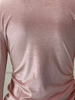 Women's Party Dress Velvet Dress Cocktail Dress Mini Dress Black Pink Blue Long Sleeve Pure Color Ruched Fall Winter Autumn Stand Collar Fashion Winter Dress Vacation 2023 S M L XL XXL 3XL -Party Prom Dresses Sales Store tbtvzw1694166366111