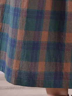 Women's Casual Dress Cotton Linen Dress Plaid Dress Midi Dress Linen / Cotton Blend Fashion Basic Outdoor Daily Holiday Stand Collar Pocket Print Long Sleeve Fall Winter Autumn 2023 Loose Fit Yellow 24 Women's Casual Dress Cotton Linen Dress Plaid Dress Midi Dress Linen / Cotton Blend Fashion Basic Outdoor Daily Holiday Stand Collar Pocket Print Long Sleeve Fall Winter Autumn 2023 Loose Fit Yellow -Party Prom Dresses Sales Store tgshqr1693553163160