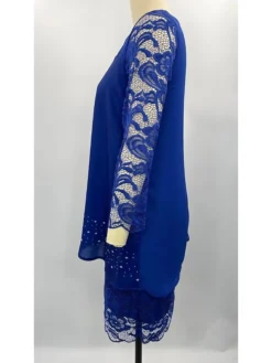 Women's Party Dress Work Dress Sheath Dress Midi Dress Navy Blue Blue Green 3/4 Length Sleeve Pure Color Lace Spring Fall Crew Neck Mature Office Summer Dress Spring Dress 2023 S M L XL XXL 3XL 4XL 15 Women's Party Dress Work Dress Sheath Dress Midi Dress Navy Blue Blue Green 3/4 Length Sleeve Pure Color Lace Spring Fall Crew Neck Mature Office Summer Dress Spring Dress 2023 S M L XL XXL 3XL 4XL -Party Prom Dresses Sales Store tnmpxp1693290249189