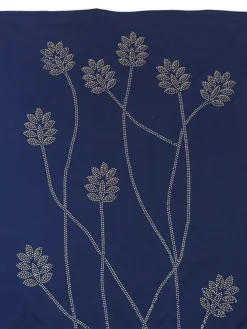 Women's Prom Dress Party Dress Swing Dress Long Dress Maxi Dress Wine Dark Blue Light Blue 3/4 Length Sleeve Leaf Beads Spring Fall Winter V Neck Fashion Winter Dress Wedding Guest Evening Party 2023 -Party Prom Dresses Sales Store trbprg1696839872739