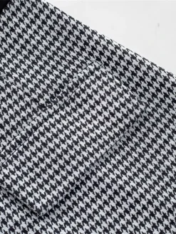 Women's Work Dress Sheath Dress Semi Formal Dress Fashion Midi Dress Button Pocket Crew Neck 3/4 Length Sleeve Houndstooth Regular Fit Black Fall Winter S M L XL -Party Prom Dresses Sales Store ufgaom1692603093835