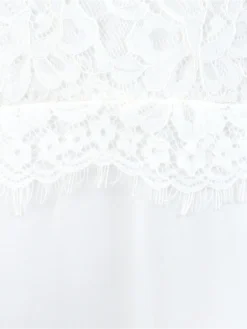 Women's Prom Dress Party Dress Lace Dress Long Dress Maxi Dress White Sleeveless Pure Color Lace Spring Fall Winter Square Neck Fashion Wedding Guest Birthday Evening Party 2023 S M L XL XXL 3XL 4XL -Party Prom Dresses Sales Store uhchpj1696907245827