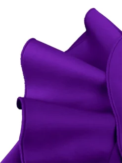 Women's Party Dress Cocktail Dress Bodycon Midi Dress Purple Short Sleeve Pure Color Ruffle Spring Fall Winter Off Shoulder Fashion Birthday Wedding Guest Vacation 2023 S M L XL XXL 3XL 4XL -Party Prom Dresses Sales Store uowlek1693450421834