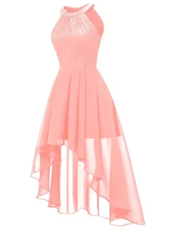 Women's Party Dress Lace Dress Homecoming Dress Midi Dress Pink Wine Purple Sleeveless Pure Color Lace Summer Spring Crew Neck Party Birthday Evening Party Wedding Guest 2023 S M L XL 2XL -Party Prom Dresses Sales Store uviqxs1675674061983