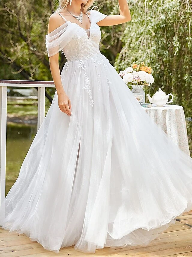 Women's Party Dress Wedding Guest Dress Swing Dress Long Dress Maxi Dress White Short Sleeve Pure Color Lace Spring Fall Winter V Neck Fashion Birthday Evening Party Vacation 2023 S M L XL XXL 8 Women's Party Dress Wedding Guest Dress Swing Dress Long Dress Maxi Dress White Short Sleeve Pure Color Lace Spring Fall Winter V Neck Fashion Birthday Evening Party Vacation 2023 S M L XL XXL - Image 8