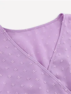 Women's Party Dress Cocktail Dress Wedding Guest Dress Midi Dress Black White Purple Long Sleeve Pure Color Lace Up Fall Winter Autumn V Neck Fashion Winter Dress Wedding Guest Vacation 2023 S M L XL -Party Prom Dresses Sales Store vaqdvv1694759921966