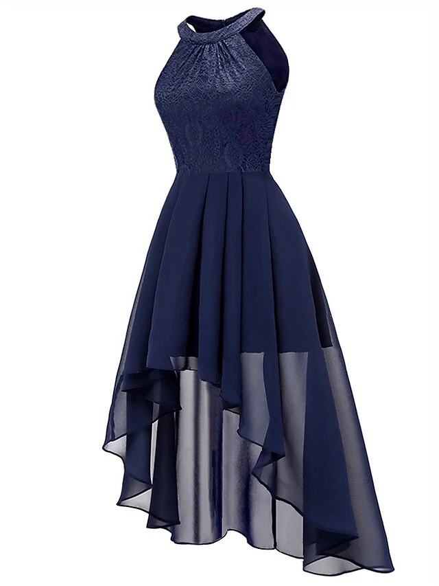 Women‘s Party Dress Wedding Guest Dress Lace Dress Swing Dress Midi Dress Pink Wine Navy Blue Sleeveless Pure Color Lace Fall Spring Autumn Halter Party Party Spring Dress 2023 S M L XL XXL 11 Women‘s Party Dress Wedding Guest Dress Lace Dress Swing Dress Midi Dress Pink Wine Navy Blue Sleeveless Pure Color Lace Fall Spring Autumn Halter Party Party Spring Dress 2023 S M L XL XXL - Image 11