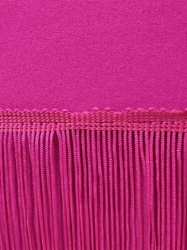 Women's Semi Formal Party Dress Fringe Dress Midi Dress Pink Long Sleeve Pure Color Tassel Fringe Winter Fall Autumn V Neck Stylish Winter Dress Fall Dress 2023 S M L XL XXL 9 Women's Semi Formal Party Dress Fringe Dress Midi Dress Pink Long Sleeve Pure Color Tassel Fringe Winter Fall Autumn V Neck Stylish Winter Dress Fall Dress 2023 S M L XL XXL - Image 9