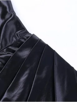 Women's Party Dress Satin Dress Sheath Dress Midi Dress Sleeveless Pure Color Ruched Summer Spring Fall Spaghetti Strap Party Party Summer Dress 2023 S M L -Party Prom Dresses Sales Store wamxmt1629449474170