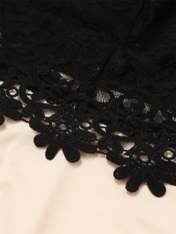 Women's Party Dress Lace Dress Swing Dress Long Dress Maxi Dress Black Sleeveless Pure Color Lace Spring Summer V Neck Hot Party Slim 2023 S M L XL -Party Prom Dresses Sales Store wexnxv1626672597698