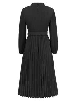 Women's Work Dress Swing Dress Black Dress Fashion Midi Dress Lace Up Ruched Crew Neck Long Sleeve Plain Loose Fit Black Blue Green Fall Winter S M L XL XXL 37 Women's Work Dress Swing Dress Black Dress Fashion Midi Dress Lace Up Ruched Crew Neck Long Sleeve Plain Loose Fit Black Blue Green Fall Winter S M L XL XXL -Party Prom Dresses Sales Store xaglko1693300620612