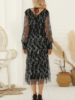 Women's Prom Dress Party Dress Fringe Dress Long Dress Maxi Dress Black Beige Long Sleeve Pure Color Sequins Summer Spring V Neck Party 2023 S M L XL 2XL 28 Women's Prom Dress Party Dress Fringe Dress Long Dress Maxi Dress Black Beige Long Sleeve Pure Color Sequins Summer Spring V Neck Party 2023 S M L XL 2XL -Party Prom Dresses Sales Store xbskuy1673421670739