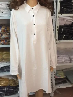 Women‘s Casual Dress Shirt Dress Shift Dress Midi Dress Yellow Navy Blue White Long Sleeve Pure Color Button Winter Fall Spring Shirt Collar Basic Winter Dress Daily Vacation 2023 S M L XL XXL 3XL -Party Prom Dresses Sales Store xgxfbe1693303456534