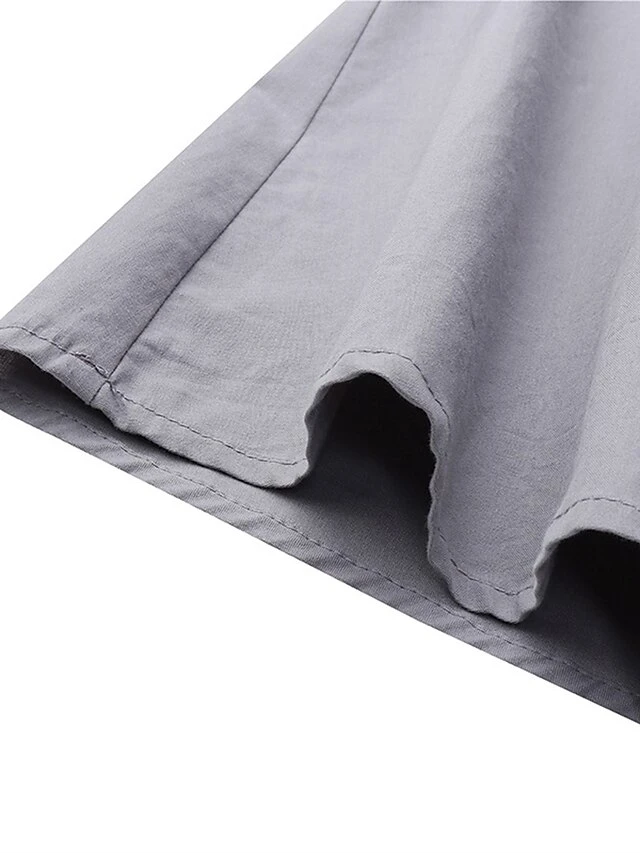 Women's Work Dress Swing Dress Semi Formal Dress Fashion Long Dress Maxi Dress Ruched Button Crew Neck Long Sleeve Plain Loose Fit Wine Blue Green Fall Winter S M L XL XXL 11 Women's Work Dress Swing Dress Semi Formal Dress Fashion Long Dress Maxi Dress Ruched Button Crew Neck Long Sleeve Plain Loose Fit Wine Blue Green Fall Winter S M L XL XXL - Image 11