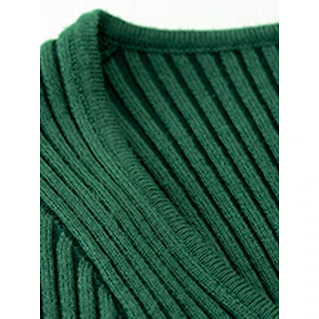 Women's Sweater Dress Winter Dress Jumper Dress Midi Dress Split Daily Date Going Out Active Fashion Crew Neck Long Sleeve 2023 Slim Black Blue Green Color S M L XL Size 18 Women's Sweater Dress Winter Dress Jumper Dress Midi Dress Split Daily Date Going Out Active Fashion Crew Neck Long Sleeve 2023 Slim Black Blue Green Color S M L XL Size - Image 18