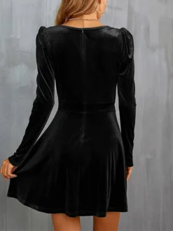 Women‘s Wedding Guest Dress Homecoming Dress Party Dress Velvet Dress Green Casual Dress Wine Army Green Black Long Sleeve Pure Color Ruched Velvet Winter Fall V Neck Casual Modern 35 Women‘s Wedding Guest Dress Homecoming Dress Party Dress Velvet Dress Green Casual Dress Wine Army Green Black Long Sleeve Pure Color Ruched Velvet Winter Fall V Neck Casual Modern -Party Prom Dresses Sales Store xpwxta1661941396119