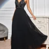 Women's Prom Dress Party Dress Lace Dress Long Dress Maxi Dress Black Sleeveless Flower Backless Summer Spring Spaghetti Strap Fashion Evening Party Fall Dress Summer Dress 2023 S M L XL