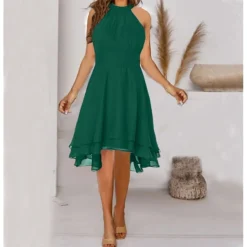 Women‘s Wedding Guest Dress Party Dress Knee Length Dress Navy Wine Red Green Black Blue Purple Sleeveless Pure Color Cold Shoulder Spring Summer Halter Neck Elegant Classic 2023 S M L XL XXL XXXL 18 Women‘s Wedding Guest Dress Party Dress Knee Length Dress Navy Wine Red Green Black Blue Purple Sleeveless Pure Color Cold Shoulder Spring Summer Halter Neck Elegant Classic 2023 S M L XL XXL XXXL -Party Prom Dresses Sales Store xyhehq1630665491665