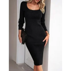 Women's Sweater Dress Winter Dress Jumper Dress Midi Dress Split Daily Date Going Out Active Fashion Crew Neck Long Sleeve 2023 Slim Black Blue Green Color S M L XL Size 23 Women's Sweater Dress Winter Dress Jumper Dress Midi Dress Split Daily Date Going Out Active Fashion Crew Neck Long Sleeve 2023 Slim Black Blue Green Color S M L XL Size -Party Prom Dresses Sales Store xzwceh1692353015589