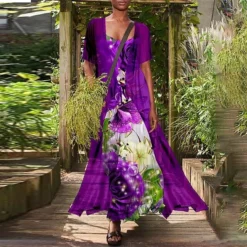 Women's Dress Set Two Piece Dress Chiffon Dress Long Dress Maxi Dress Black Red Navy Blue Short Sleeve Floral Lace Up Summer Spring Crew Neck Stylish Loose Fit 2023 S M L XL XXL 3XL 4XL 5XL 10 Women's Dress Set Two Piece Dress Chiffon Dress Long Dress Maxi Dress Black Red Navy Blue Short Sleeve Floral Lace Up Summer Spring Crew Neck Stylish Loose Fit 2023 S M L XL XXL 3XL 4XL 5XL -Party Prom Dresses Sales Store yinsem1648535175816