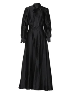 Women's Sheath Dress Maxi Long Dress Yellow Black Red Long Sleeve Ruched Bow Summer Round Neck Hot Casual Slim 2021 S M L XL -Party Prom Dresses Sales Store yjdx1600420739398