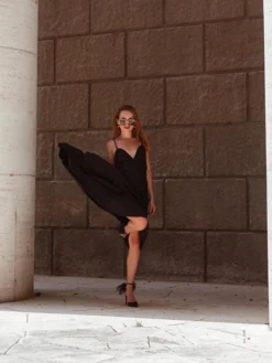 Women's Party Dress Satin Dress Swing Dress Midi Dress Black Champagne Red Sleeveless Pure Color Backless Summer Spring Deep V Fashion Party Summer Dress Spring Dress 2023 S M L XL -Party Prom Dresses Sales Store ykzljx1690185691721