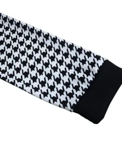 Women's Two Piece Dress Set Casual Dress Sheath Dress Daily Going Out Streetwear Modern Print Midi Dress Crew Neck Long Sleeve Houndstooth Regular Fit Black Fall Winter S M L XL XXL -Party Prom Dresses Sales Store ytjfcg1695194346045