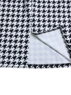 Women's Two Piece Dress Set Casual Dress Sheath Dress Daily Going Out Streetwear Modern Print Midi Dress Crew Neck Long Sleeve Houndstooth Regular Fit Black Fall Winter S M L XL XXL -Party Prom Dresses Sales Store ywiofz1695194346453