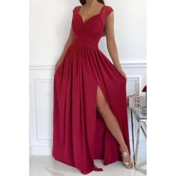 Women‘s Wedding Guest Dress Party Dress Sleeveless Lace Backless Hem Split Beauty Black Red Pink Beige Purple Wine Dress 2022 S M L XL 10 Women‘s Wedding Guest Dress Party Dress Sleeveless Lace Backless Hem Split Beauty Black Red Pink Beige Purple Wine Dress 2022 S M L XL -Party Prom Dresses Sales Store zeezdi1655863259931