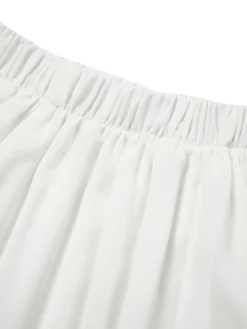 Women's Casual Dress Holiday Dress Shift Dress Long Dress Maxi Dress Khaki Red White Short Sleeve Pure Color Ruffle Spring Summer Off Shoulder Fashion Vacation Weekend Loose Fit 2023 S M L XL XXL 3XL -Party Prom Dresses Sales Store zifrcp1676887920156