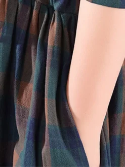 Women's Casual Dress Cotton Linen Dress Plaid Dress Midi Dress Linen / Cotton Blend Fashion Basic Outdoor Daily Holiday Stand Collar Pocket Print Long Sleeve Fall Winter Autumn 2023 Loose Fit Yellow 23 Women's Casual Dress Cotton Linen Dress Plaid Dress Midi Dress Linen / Cotton Blend Fashion Basic Outdoor Daily Holiday Stand Collar Pocket Print Long Sleeve Fall Winter Autumn 2023 Loose Fit Yellow -Party Prom Dresses Sales Store zjkiuk1693553161915