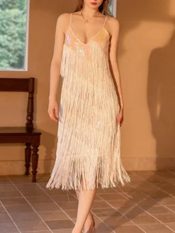 Women‘s Retro 1920s Fringe Dress Black Dress Midi Dress Party Cocktail Party Sequins Tassel Fringe Plain Spaghetti Strap Sleeveless Regular Fit Summer Spring 2023 Red XS S M L 19 Women‘s Retro 1920s Fringe Dress Black Dress Midi Dress Party Cocktail Party Sequins Tassel Fringe Plain Spaghetti Strap Sleeveless Regular Fit Summer Spring 2023 Red XS S M L -Party Prom Dresses Sales Store zphiso1677150193659
